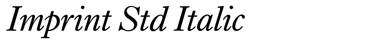 Imprint Std Italic